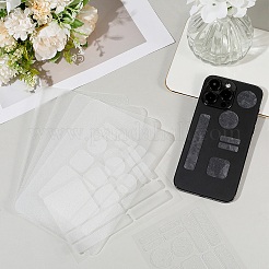 8Pcs 2 Styles PEVA Rubber Anti-Slip Hexagonal Phone Grip Tape Stickers for Phones&nbsp;AJEW-SP0002-64A-01