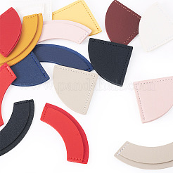 16Pcs 16 Styles PU Leather Fan Bookmarks&nbsp;AJEW-TA0002-23