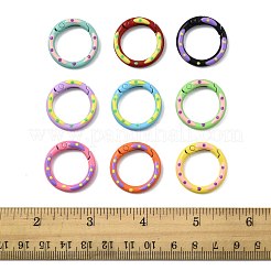 14Pcs Spray Painted Alloy Spring Gate Rings&nbsp;FIND-FS0004-58