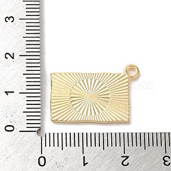 卒業シーズンの合金エナメルペンダント  ゴールドカラー  学生証  16x22x1.5mm  穴：1.8mm&nbsp;ENAM-R147-08D-G