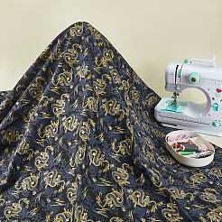 Japanese Style Dragon Cotton Fiber Cloth Fabric&nbsp;DIY-WH0591-417A