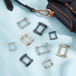 18Pcs 9 Style Zinc Alloy Rectangle Buckle Ring&nbsp;DIY-WR0002-59