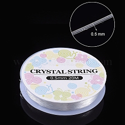 弾性水晶の線  ジュエリービーズコード  ストレッチブレスレット作り用  透明  0.5mm  約20m /ロール&nbsp;X-EW-S003-0.5mm-01
