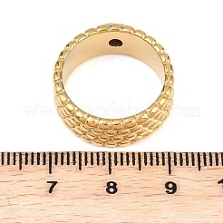 304ステンレススチールキュービックジルコニア指輪  ラウンド  ゴールドカラー  芝生の緑  7.5mm  usサイズ6 1/2(16.9mm)&nbsp;LS-RJEW-F203-03G-03