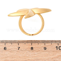 304ステンレススチールカフリング  ヒトデ  ゴールドカラー  33x33mm  内径：17mm&nbsp;RJEW-D306-20G
