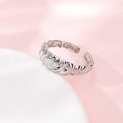 304 Stainless Steel Cuff Open Rings&nbsp;RJEW-P191-15P