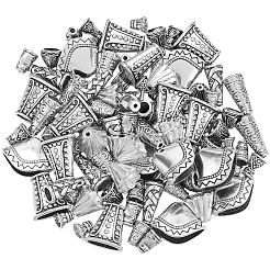 100Pcs 10 Styles Alloy Bead Cone&nbsp;FIND-SP0003-54