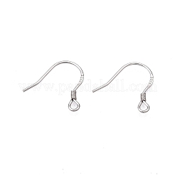 Anti-Tarnish Rhodium Plated 925 Sterling Silver Earring Hooks&nbsp;STER-N016-32P