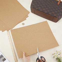 バッグや財布用の混合レザー手工芸ライナーロール  長方形  淡い茶色  422x297x1mm&nbsp;DIY-WH0622-756D