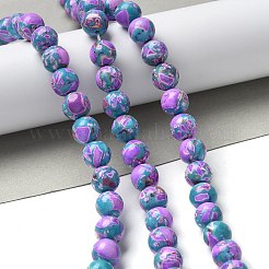 Dyed Synthetic Imperial Jasper Beads Strands&nbsp;G-C168-02D