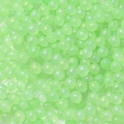 Luminous Glow in the Dark Transparent Glass Round Beads&nbsp;GLAA-F124-B09