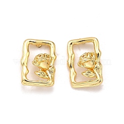 Brass Stud Earrings&nbsp;LS-EJEW-G432-01G