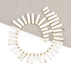 ナチュラルレモンターコイズ（ジャスパー）ビーズ連売り  コラム  11~36x6.5~7mm  穴：1~1.2mm  約40~42個/連  15.35~15.75''（39~40センチメートル）&nbsp;G-F829-A01-01