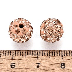 Polymer Clay Pave Rhinestone Beads&nbsp;RB-Q197-10mm-26