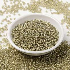 MIYUKIラウンドロカイユビーズ  日本製シードビーズ  （rr2250)  8/0  3mm  穴：1mm  約2111~2277個/50g&nbsp;SEED-X0055-RR2250