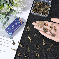 78Pcs 13 Styles Tibetan Style Alloy Pendants&nbsp;FIND-SC0006-81