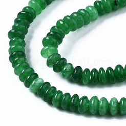 天然石マレーシアジェイドビーズ連売り  ロンデル  4~5x2mm  穴：0.8mm  約165~170個/連  14.96~15.35インチ（38~39cm）&nbsp;G-S366-097