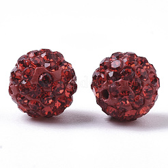 Handmade Polymer Clay Rhinestone Beads&nbsp;RB-T017-03-18