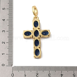 Rack Plating Brass Micro Pave Cubic Zirconia Pendants&nbsp;KK-P279-29G