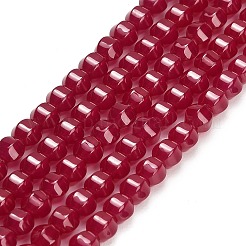 Lab Grown Red Corundum Beads Strands&nbsp;GG-CBAC488-04B