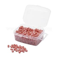 子供用1箱5mmハマビーズpediyヒューズビーズリフィル  チューブ  ライトサーモン  5x5mm  穴：3mm  約500個/箱&nbsp;DIY-X0047-A42-B