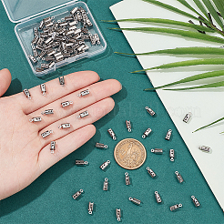 304ステンレススチールコードエンド  エンドキャップ  コラム  ステンレス鋼色  10x4mm  穴：1mm  内径：3mm&nbsp;STAS-UN0009-36P