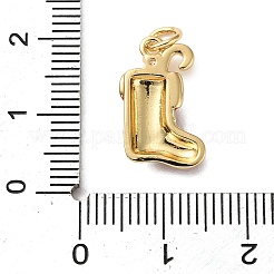 Brass Micro Pave Cubic Zirconia Pendants&nbsp;KK-I383-01G-04