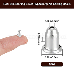 10Pairs 925 Sterling Silver Ear Nuts&nbsp;STER-BBC0007-59