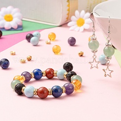 192Pcs 8 Styles 10mm Gemstone Beads Chakra Yoga Healing Stone Kits&nbsp;G-LS0001-02C