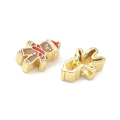 Christmas Brass Enamel Beads&nbsp;KK-I474-G24