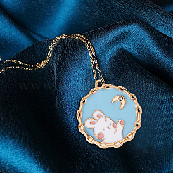 40Pcs 2 Colors Alloy Enamel Pendants&nbsp;ENAM-DC0001-17