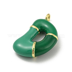Brass Enamel Pendants&nbsp;X-KK-E093-03G-D