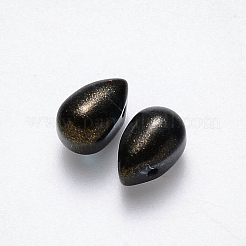 Transparent Spray Painted Glass Charms&nbsp;GLAA-R211-03-B07