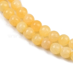 Natural Yellow Jade Bead Strands&nbsp;X-G-K121-01-4mm
