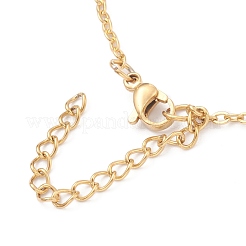 PVD Vacuum Plating 304 Stainless Steel Link Chain Necklaces&nbsp;NJEW-O123-03G