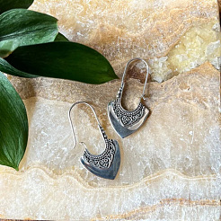 Retro Alloy Hoop Earrings&nbsp;WG3CD9F-01