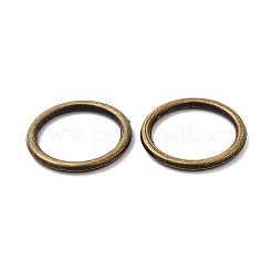 合金はんだ付けされた閉じた丸カン  ラウンド  アンティークブロンズ  12x1.2mm  16ゲージ  内径：9.3mm&nbsp;KK-WH0052-05D-AB