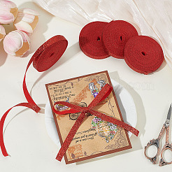 4 Rolls Polyester Glitter Ribbon&nbsp;OCOR-ME0001-47B