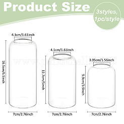3Pcs 3 Styles Glass Flower Arrangement Water Receptacle&nbsp;AJEW-BC0007-90