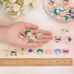 32Pcs 8 Style Resin Cabochons&nbsp;CRES-SC0002-30