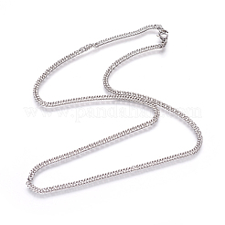 Non-Tarnish 304 Stainless Steel Wheat Chain Necklaces&nbsp;NJEW-L160-012P