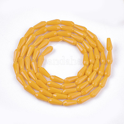 Opaque Solid Color Glass Beads Strands&nbsp;X-GLAA-T009-001D