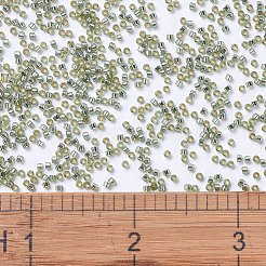 MIYUKIデリカビーズ  シリンダー  日本製シードビーズ  11/0  （db2163)ジュラコートシルバーライニングヤナギ  1.3x1.6mm  穴：0.8mm  約2000個/10g&nbsp;X-SEED-J020-DB2163