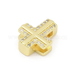 Brass Cubic Zirconia Beads&nbsp;KK-D317-116G