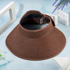 1Pc Women Straw Floppy Wide Brim Sun Hat&nbsp;AJEW-TA0002-59B