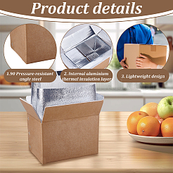 Paper Packing Boxes with Heat Preservation Bag&nbsp;CON-WH0095-211