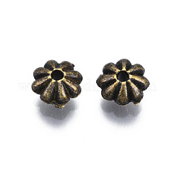 Tibetan Style Alloy Flower Spacer Beads&nbsp;TIBEB-0885-AB-01-FF