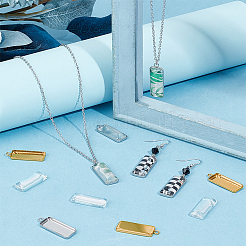 DIY Rectangle Pendant Making Kits&nbsp;DIY-SC0033-97