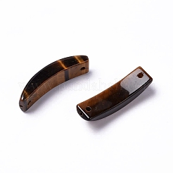 天然混合宝石コネクタ チャーム  アーチリンク  36.5~37.5x9.5~10x7mm  穴：1mm&nbsp;G-C015-01