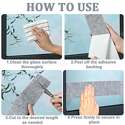 Self-Adhesive Felt Tape&nbsp;DIY-CP0014-02B-01